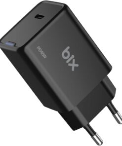 BX1P45G GaN 45W Type-C PD Akım Korumalı ve LED Göstergeli Hızlı Şarj Cihazı (Siyah)