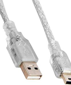 SL-UK55 Usb2.0 5m Şeffaf Usb AM/Mini 5pin Kablo
