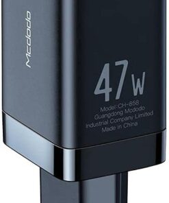 CH-8581 Gan Serisi 47W 1xType-C 1xUSB Girişli Mini Hızlı Şarj Adaptörü Cihazı Aleti