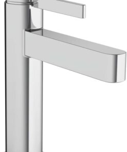 Lavabo Armatürü Finoris, Su Musluğu Banyo Musluğu Yükseklik 110 mm, Çekme Çubuğu, Banyo Bataryası, Su Tasarruflu, Krom