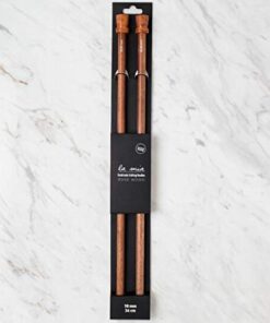 Mia Rosewood El Yapımı Ahşap Örgü Şişi 10.0 mm, 36 cm