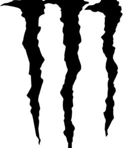 Aksesuar Monster Pençe Far ve Cam Sticker 10 x 8,5 cm Siyah