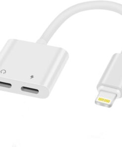 iPhone ile uyumlu Lightning 2in1 Şarj Kulaklık Dönüştürücü Jack Adaptör Şarj Çoğaltıcı Splitter şarj çıkışı çoğaltıcı NO 160