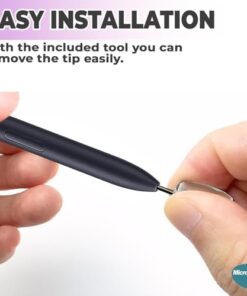 Samsung Galaxy Tab S9 X710 Pencil Uçları 5`li Paket Siyah [Galaxy Tab S9 X710 ile Uyumlu Dokunmatik Kalem Ucu - Siyah]