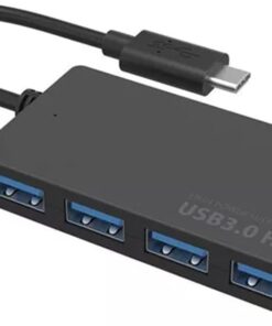 Type-C To 4 Port Usb 3.0 Hub İnce Tasarım 5Gbps Yüksek Hızlı Super Speed Type-C Çıkışlı USB 3.0 Girişli Çoklayıcı Çoğaltıcı Çevirici Adaptör