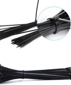 2,5x100 Siyah 10cm Kablo Bağı Cırt Kelepçe Toplayıcı-500 Adet