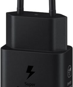 Hızlı şarj adaptörü, enerji tasarruflu şarj cihazı, USB-C veri kablosu, 25 Watt, siyah, EP-T2510X