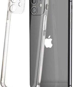 iPhone Tam Korumalı Telefonunuzun Tam Görünmesini Sağlayıp Telefonunuzun Kendi Güzelliğini Ön Plana Çıkaran Şarj Bölümü Tıpalı Koruma Sağlayan Şeffaf Silikon Telefon Kılıfı (iPhone 13 mini)