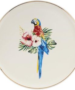 Exotic Desen 2 Düz Tabak 20 cm, Porselen