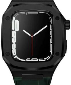​​​Apple İle Uyumlu Watch 7 45mm KRD-67 Kordon Yeşil-Siyah