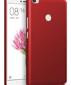 Mi Max Uyumlu Sert Rubber Silikon Kılıf (Kırmızı)