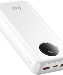 20000mAh 22.5W Dijital Led Ekranlı Taşınabilir Hızlı Şarj Cihazı Powerbank Beyaz