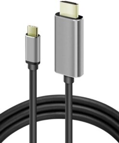 Onezero ZR-627 MT57 4K 60hz HDMI Çevirici i-Phone 15 ile Uyumlu Kablo Type-C Thunder-bolts Altın Uçlu