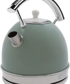 WORLDWIDE GEM RETRO 1.7 Litre Mint Yeşil Yuvarlak Su Isıtıcısı