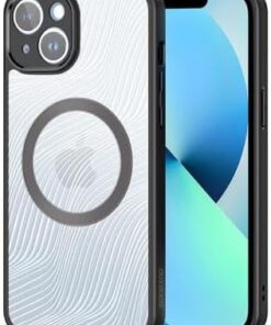 Polham iPhone 12 Pro Max Uyumlu Premium Buzlu Sert Kamera Koruyuculu Kılıf, Magsafe Uyumlu Kılıf