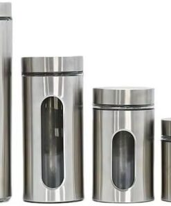 Home 2'li Ayarlanabilir Metal Gövdeli Cam Tuzluk ve Baharatlık Seti - Şık ve Dayanıklı Tasarım, Mutfakta Pratik Kullanım (Krom, 10 Cm)