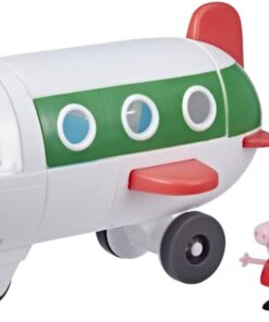 Pig Peppa'nın Maceraları Uçakta Peppa, Gerçekten Yuvarlayan Okul Öncesi Oyuncak, 1 Figür ve 1 Aksesuar, 3 Yaş ve Üzeri