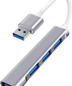 Plus PX-TYP5 Ultra Slim Gri USB Hub, 4 Port USB 3.0 Çoklayıcı, USB Çoklayıcı