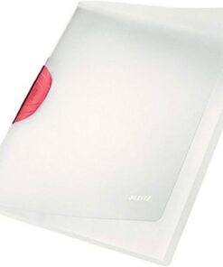 WOW A4 ColorClip Magic Sıkıştırmalı Dosya, Kırmızı, 30 A4 Sayfa Kapasiteli, Esnek Plastik, 41740025