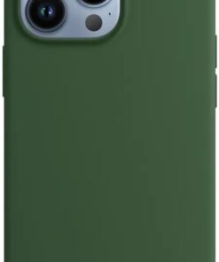 GİYİM & AKSESUAR İphone 14 Pro (6.1) inç İle Uyumlu içi Kadife Kaplama Gerçek Silinebilir Leke Tutmaz Lansman Kılıf Şok Emici Full Kasa Koruma Sağlayan Kılıf (Yeşil)