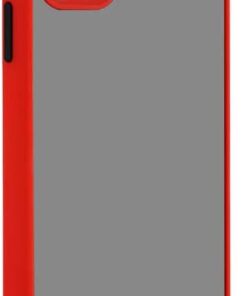 GİYİM & AKSESUAR Iphone 11 6.1 Kenarları Renkli Kamera Korumalı Transparan Kılıf (Kırmızı)