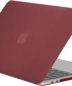 MacBook Pro 13 İnç ile Uyumlu Ultra İnce Hava Kanallı Crystal Fit Kılıf (KIRMIZI ŞARAP)