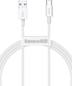 Superior, Şarj & Data Aktarım Kablosu, Beyaz, 1 m, 66 W, USB Type A & USB Type C, Hızlı Şarj