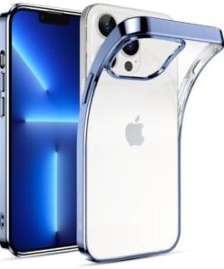 iPhone 13 Pro Kılıf,Classic Hybrid Metalik Mavi