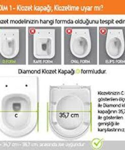 YAPI visam mimoza çoçuk adaptörlü YAVAŞ KAPANIR termoplast klozet kapağı