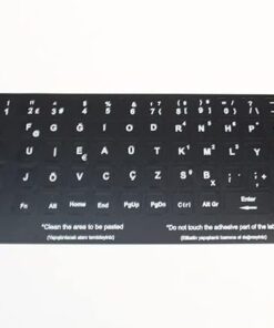 Stile F Türkçe Klavye Sticker Etiketi (Şeffaf)