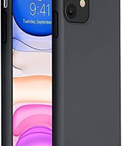 CHV iPhone 11 ile Uyumlu Kılıf içi Kadife Lansman Silikon Kılıf Şok Emici Full Kasa Koruma Sağlayan Kılıf (Siyah)