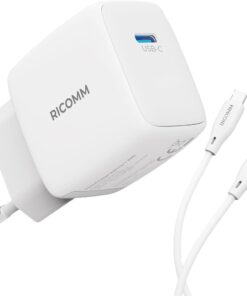 20W GaN USB-C Şarj Aleti QC4.0 PD iPhone, iPad, Samsung, Xiaomi Uyumlu Hızlı Şarj Cihazı + 2 Metre Type-C 60W Şarj Kablosu