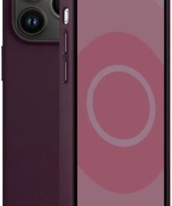 iPhone 15 ile uyumlu Deri Lansman Vieri Tam Koruma Kadife İç Yüzeyli ile Şık Tasarım Magsafe ile uyumlu Wireless Şarj Özellikli iPhone 15 ile uyumlu Kılıf Derin Mor