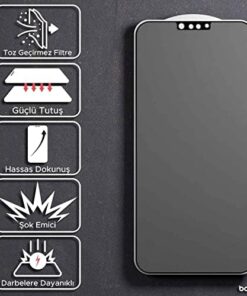 iPhone 13 Pro Max uyumlu Explosion-Proof 18D Toz Geçirmez Ekran Koruyucu Seramik Kırılmaz Cam - MAT YÜZEY (iPhone 13 Pro Max)