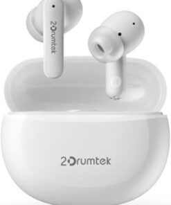 TECH 2DRUMTEK B25 True Wriless TWS Kulaklık, Bluetooth 5.2, Hibrit Aktif Gürültü Önleme, Toza ve Suya Dayanıklı (IPX4), Kulakiçi, Beyaz