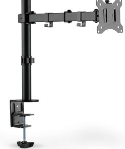 Monitör Tutucu - Masa Kelepçesi - 1 Monitör - 32 İnçe Kadar - 8 Kg'A Kadar - Vesa 75X75, 100X100 - Siyah, Da-90399