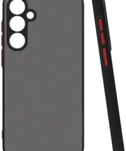 Galaxy S23 FE ile Uyumlu Kılıf Hux Kapak Şık ve Dekoratif Model Toz Kir ve Darbelere Karşı Koruma Yükseltilmiş Kenarlar ile Ekstra Koruma (Galaxy S23 FE - Siyah)