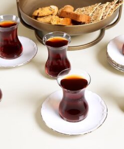 Maria Altın Yaldız 12 Parça 6 Kişilik Çay Takımı
