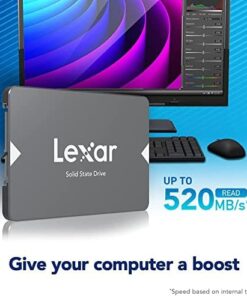 NS100 2,5 inç SATA III (6 Gb/s) dahili SSD 2 TB, solid state drive, 550 MB/s'ye kadar okuma, dizüstü bilgisayar, masaüstü bilgisayar/bilgisayar için dahili SSD (LNS100X002T-RNNNG)