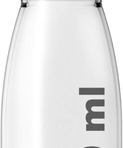 250 ml Şeffaf Süt, Ayran, Limonata, Meşrubat Şişesi 250 Cc Plastik Kapaklı Boş Cam Şişe 6 Adet