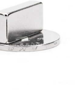 Magneteksan 20x10x5 mm Neodyum Mıknatıs, Çok Güçlü Dikdörtgen Neodymium Magnet - 4 Adet Set