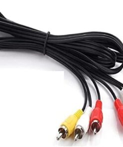 5006 3Rca To 3 Rca Ses Görüntü Tos Scart Kablosu 1.5 Metre