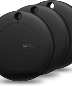 MiTag AirTag (Sadece Apple Uyumlu) Konum Takip Cihazı, MFI Sertifikalı, 3'lü Paket, Siyah