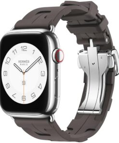 Apple İle Uyumlu Watch 38mm/40mm Spor Görünümlü KRD-94 Silikon Kordon Haki