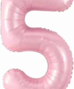 Açık Pembe Renk Rakam Folyo Balon 80 cm