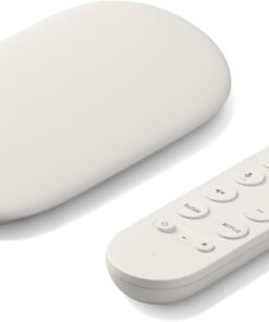 TV Streamer 4K - Sesli Arama Uzaktan Kumandasıyla TV'nizde Hızlı Akış Eğlencesi - 4K HDR'de Film, Şov, Canlı TV ve Netflix İzleyin - Akıllı Ev Kontrolü - 32 GB Depolama - Porselen