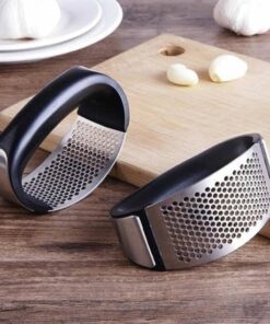 Yeni Sarımsak Ezici Paslanmaz Çelik Garlic Press, Sarımsak Ezme Aleti Aparatı (1 Adet)