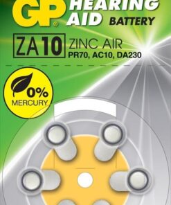 Batteries Gpza10 Da230/Ac10/Za10 Boy İşitme Cihazı Kulaklık Pili, 1.45 Volt, 6'Lı Kart
