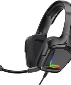 Profesyonel Oyuncu Kulaklığı RGB Gaming Headphone 3.5mm, Gamer Işıklı Kulaklık, Onikuma K20