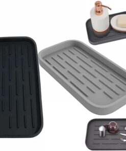& Brands Slikon Katlanabilir Musluk Matı ve Yağdanlık Matı 2'li set. Sabunluk Altlığı